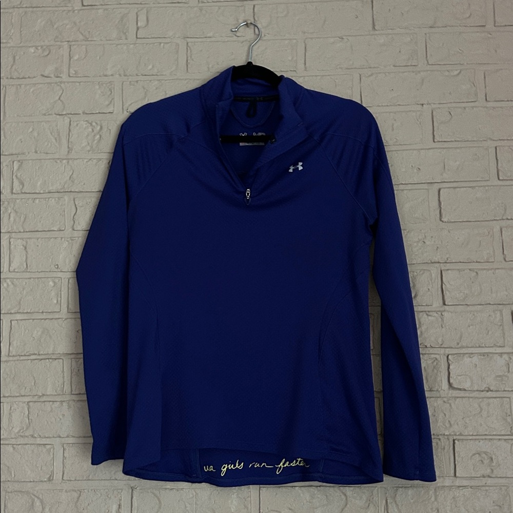 Under Armour Women's Royal Blue Quarter-Zip Dry Fit Top